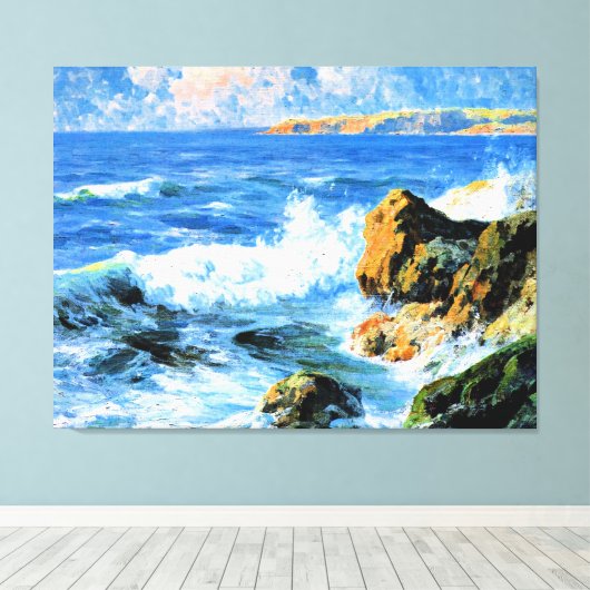 San Diego Shores, kunst, Canvas Afdruk (Insitu (Houten vloer))