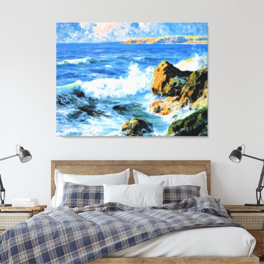 San Diego Shores, kunst, Canvas Afdruk (Insitu (Slaapkamer))