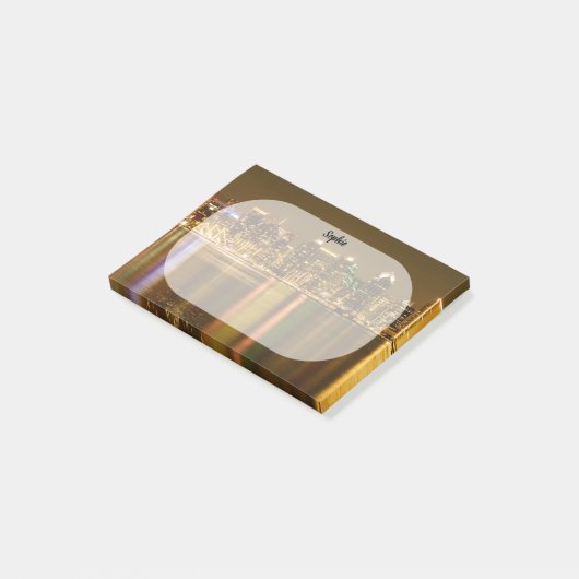 San Diego Skyline Aangepaste foto Aangepast Post-it® Notes (Schuin)