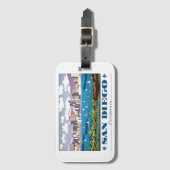 San Diego Skyline Bagagelabel (Voorkant (verticaal))