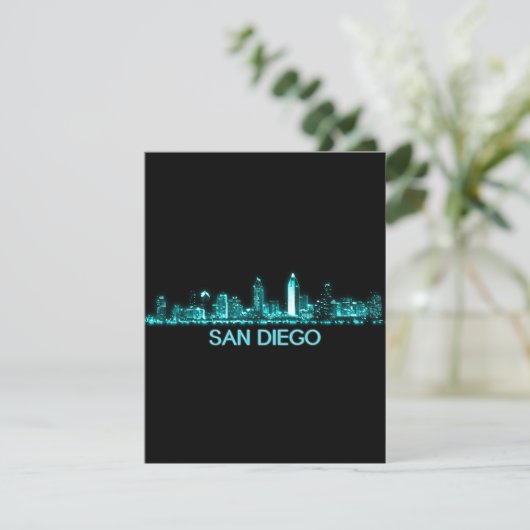 San Diego Skyline Bedankkaart (Staand voorkant)