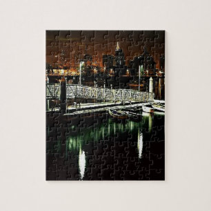 San Diego Skyline bij nacht Legpuzzel