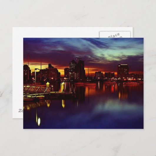 San Diego Skyline Briefkaart (Voorkant / Achterkant)