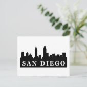 San Diego Skyline Briefkaart (Staand voorkant)