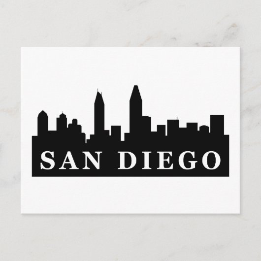 San Diego Skyline Briefkaart (Voorkant)