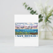 San Diego Skyline Briefkaart (Staand voorkant)
