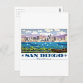 San Diego Skyline Briefkaart (Voorkant / Achterkant)