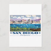 San Diego Skyline Briefkaart (Voorkant)