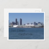San Diego Skyline Briefkaart (Voorkant / Achterkant)