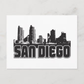 San Diego Skyline Briefkaart (Voorkant)