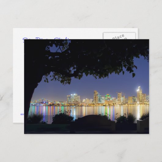 San Diego Skyline Briefkaart (Voorkant / Achterkant)