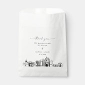 San Diego Skyline bruiloft dank u favoriete tassen Bedankzakje (Voorkant)