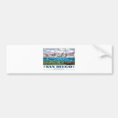 San Diego Skyline Bumpersticker (Voorkant)