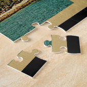 San Diego Skyline California Vintage Travel Legpuzzel (Zijkant)