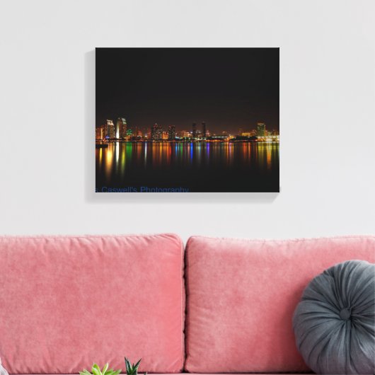 San Diego Skyline Canvas Afdruk (Insitu (Woonkamer))