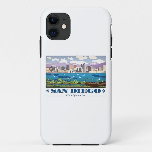 San Diego Skyline Case-Mate iPhone Case (Achterkant)