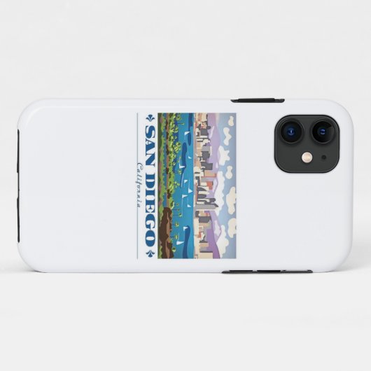 San Diego Skyline Case-Mate iPhone Case (Achterkant (horizontaal))