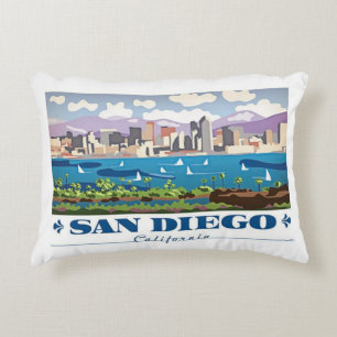 San Diego Skyline Decoratief Kussen