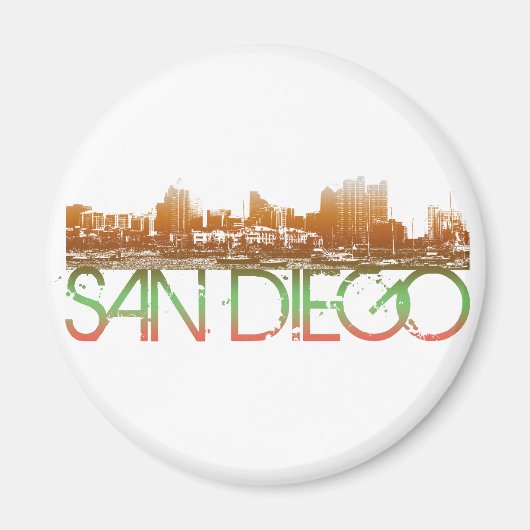 San Diego Skyline Design Magneet (Voorkant)
