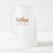 San Diego Skyline Design Matglas Bierpul (Voorkant links)
