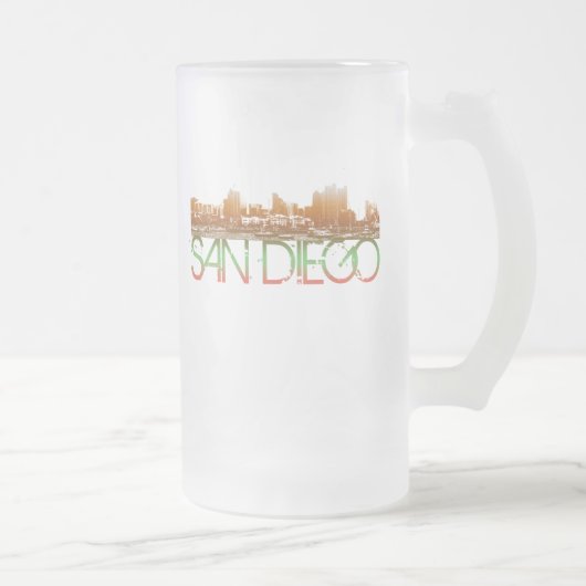 San Diego Skyline Design Matglas Bierpul (Rechts)