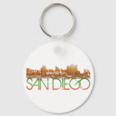 San Diego Skyline Design Sleutelhanger (Voorkant)