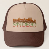 San Diego Skyline Design Trucker Pet (Voorkant)