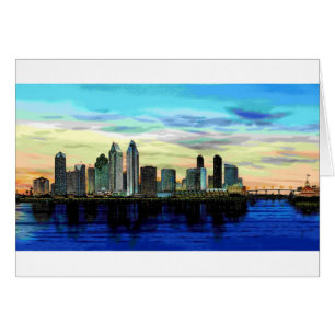 SAN DIEGO SKYLINE DUSK