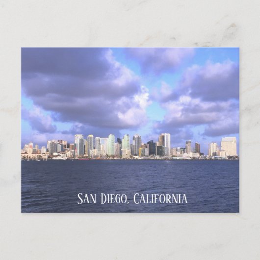 San Diego Skyline Fotografie Personaliseren Briefkaart (Voorkant)
