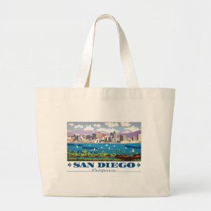 San Diego Skyline Grote Tote Bag