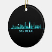 San Diego Skyline Keramisch Ornament (Links)