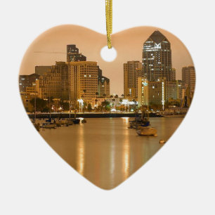 San Diego skyline Keramisch Ornament