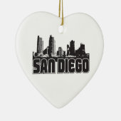 San Diego Skyline Keramisch Ornament (Rechts)