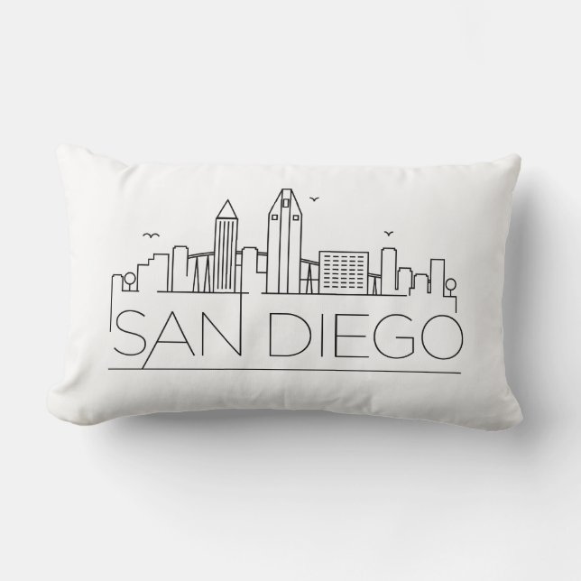San Diego Skyline Kussen (Voorkant)