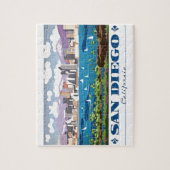 San Diego Skyline Legpuzzel (Verticaal)
