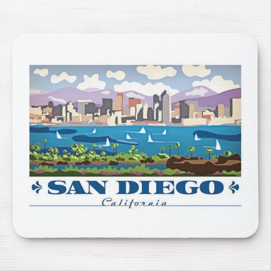 San Diego Skyline Muismat (Voorkant)