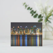 San Diego Skyline @ Night Briefkaart (Staand voorkant)
