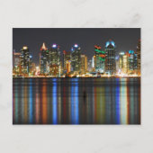 San Diego Skyline @ Night Briefkaart (Voorkant)