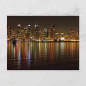 San Diego Skyline Night Briefkaart (Voorkant)
