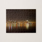 San Diego Skyline Night Legpuzzel (Horizontaal)