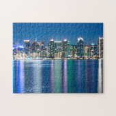 San Diego Skyline Night Legpuzzel (Horizontaal)