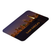 San Diego Skyline Night Lights uit San Diego Bay Magneet (Linkerzijde)