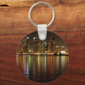 San Diego Skyline Night Sleutelhanger (Voorkant)