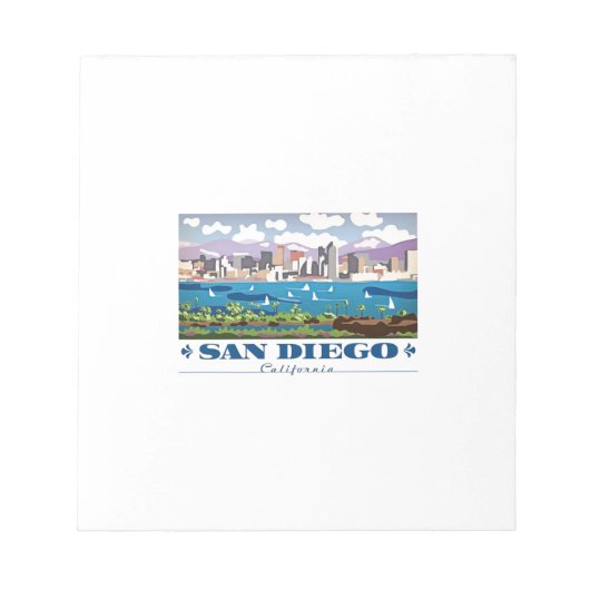 San Diego Skyline Notitieblok (Voorkant)