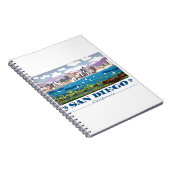 San Diego Skyline Notitieboek (Rechterzijde)
