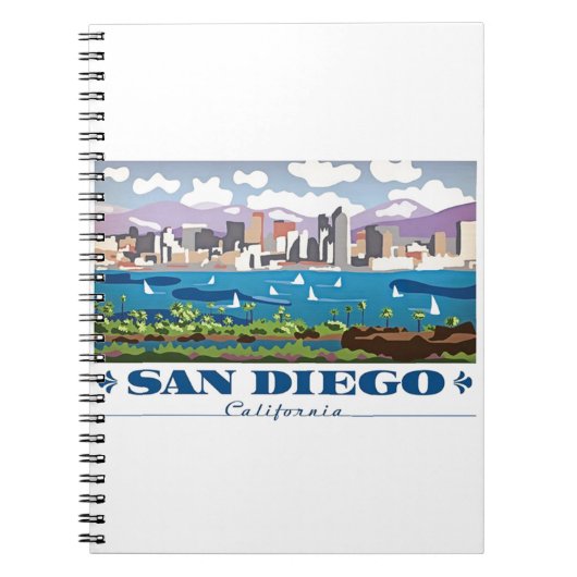San Diego Skyline Notitieboek (Voorkant)