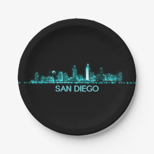 San Diego Skyline Papieren Bordje