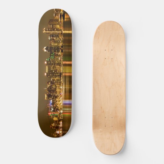 San Diego Skyline Persoonlijk Skateboard (Voorkant)