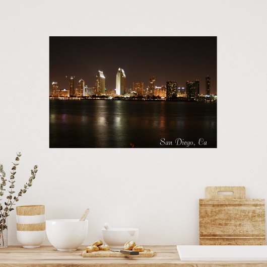San Diego Skyline Poster (Keuken)
