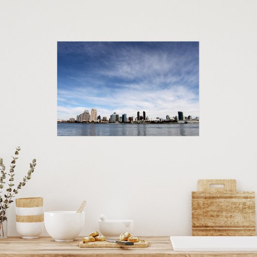 San Diego Skyline Poster (Keuken)